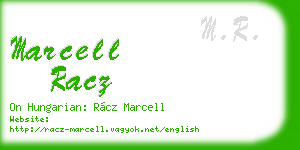 marcell racz business card